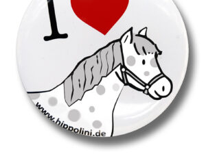 HIPPOLINI Button I love HIPPOLINI