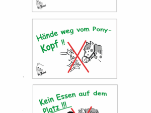 Regelschild A4 - einzeln