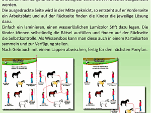 Wissensquizz für kleine Pony-Fans als Download